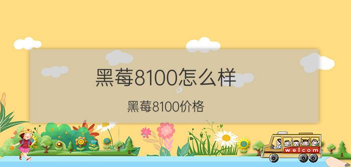 黑莓8100怎么样 黑莓8100价格